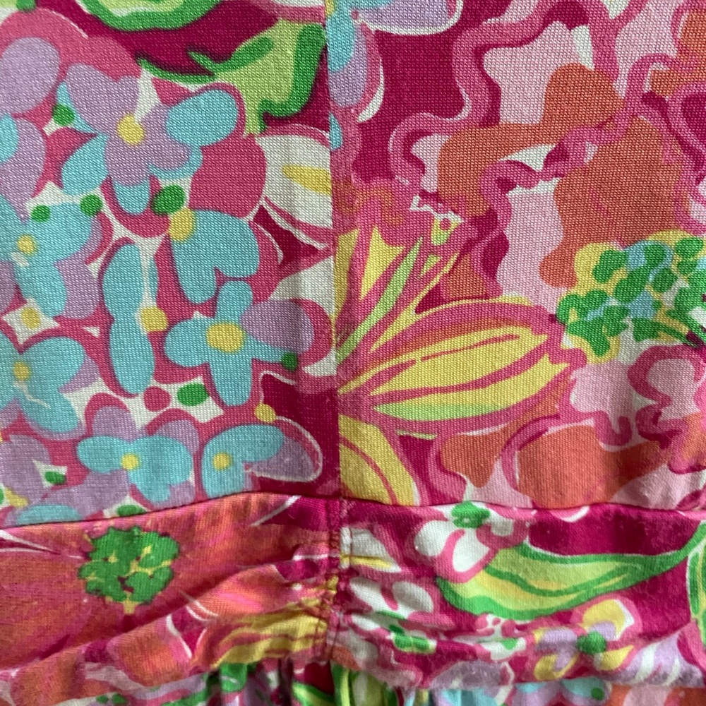 Lilly Pulitzer Pink Flutter Sleeve Sundress Size Large - Picture 4 of 8